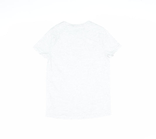Womens UK Size 2XS Looney Tunes White Cotton Blend T-Shirt