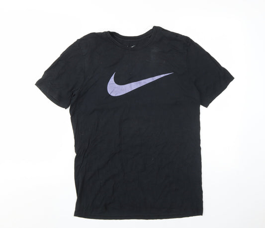 Mens UK Size M Nike Black Cotton T-Shirt