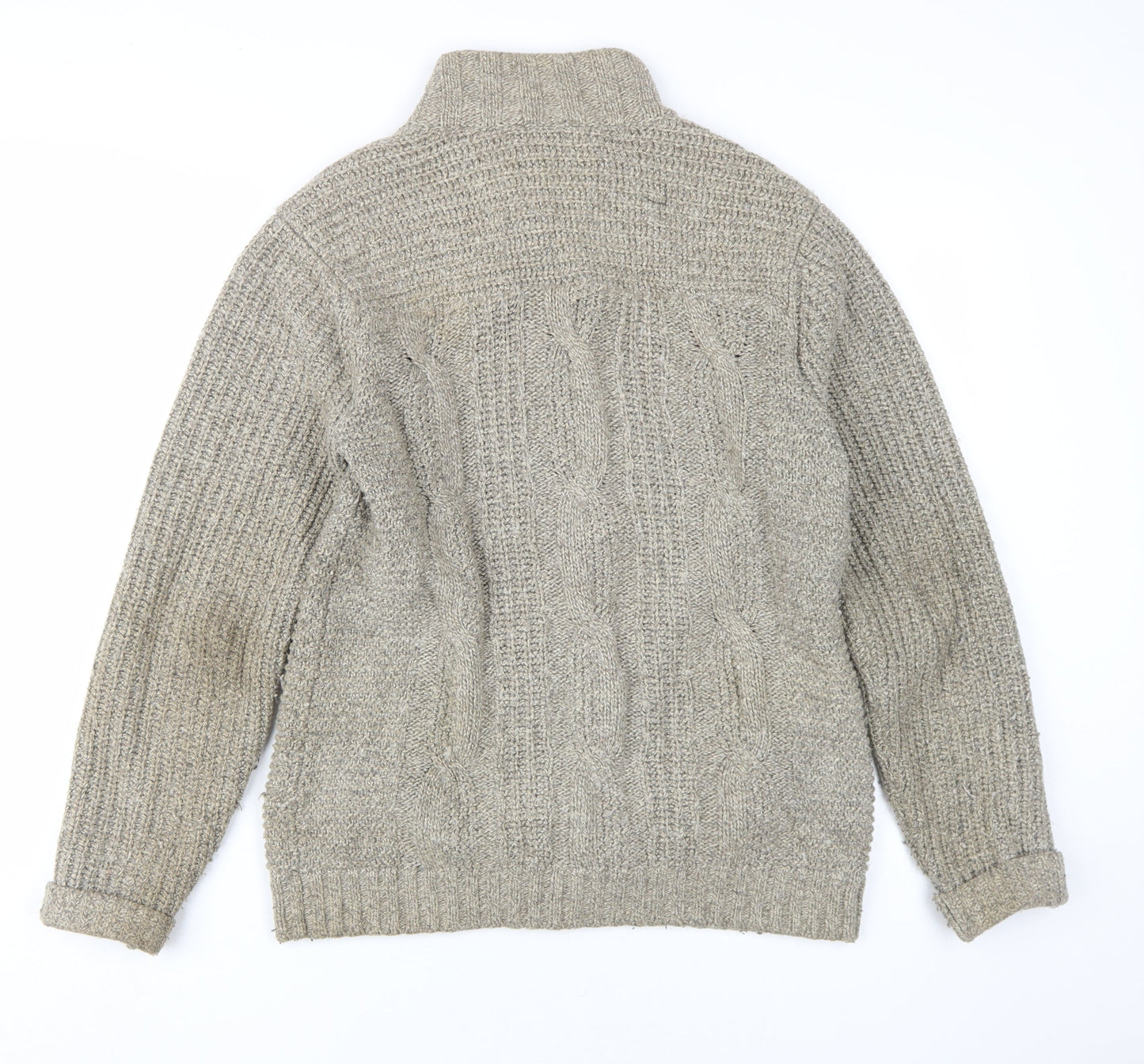 Ted Baker Men's Grey Cardigan, Size M, Wool Blend