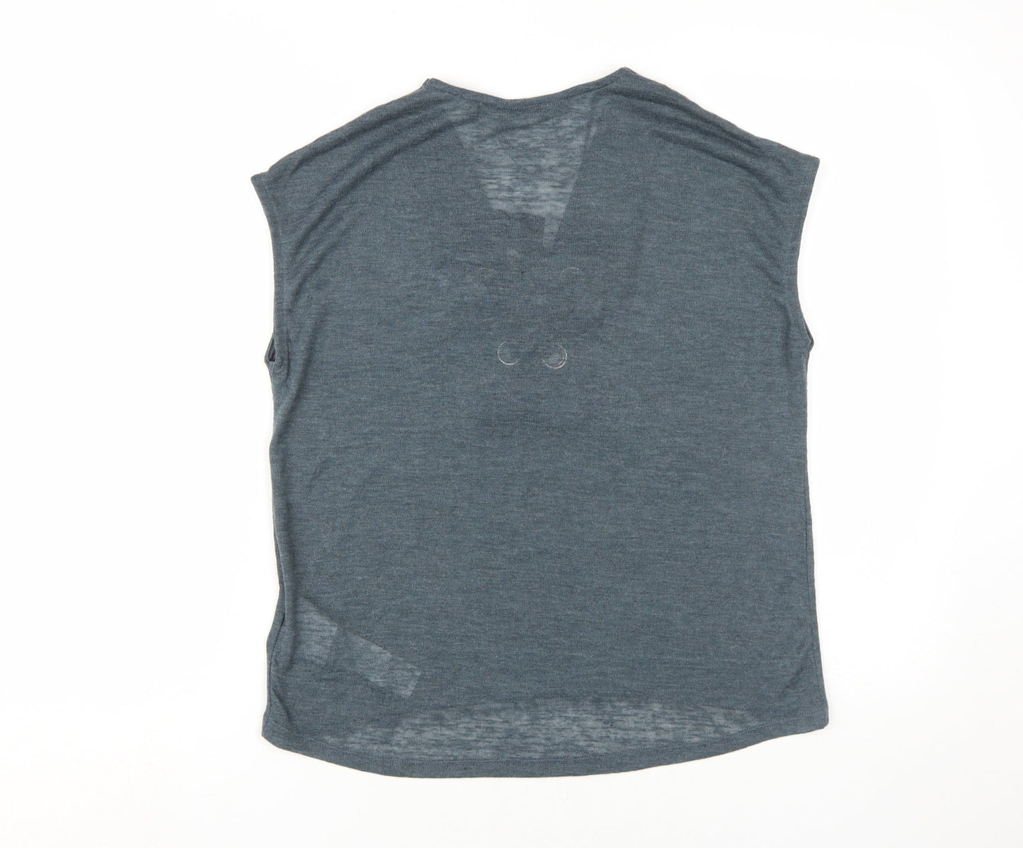 KIABI Women’s Blue Sleeveless V-Neck Blouse S
