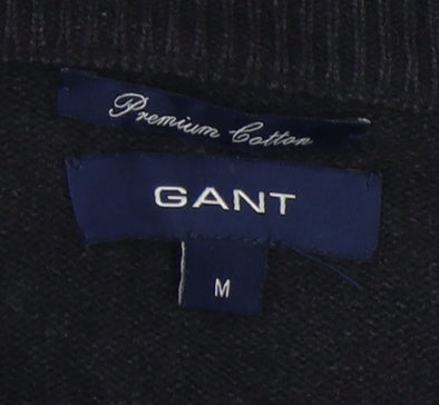 GANT Men's Black V-Neck Pullover - Size M