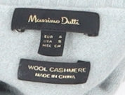 Massimo Dutti Women's Light Blue Roll Neck Jumper, Size 8
