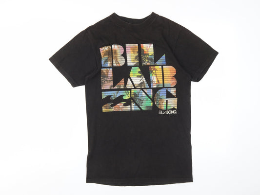 Billabong Men's Black Graphic T-Shirt, Size S, Cotton
