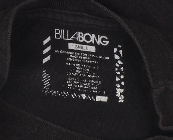 Billabong Men's Black Graphic T-Shirt, Size S, Cotton