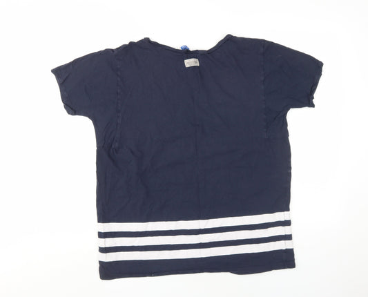 Adidas Women's Blue Casual Crew Neck T-Shirt Size 10