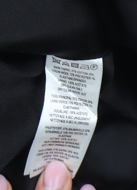 Brand and care label for French Connection Women's Grey A-Line Herringbone Skirt