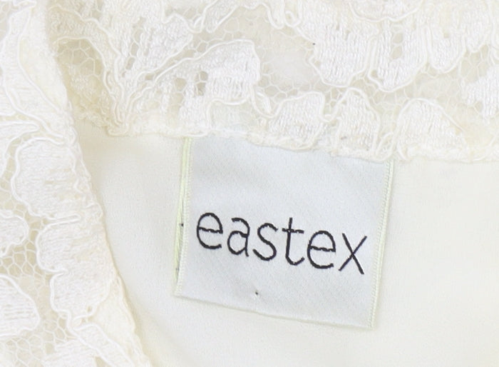 Eastex Women's Ivory Lace Blouse, Size 14