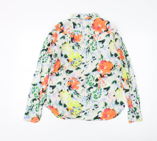 Gap Women's Multicoloured Floral Button-Up Shirt - S