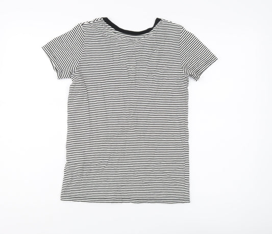 Levi's Women's Black Striped XS Ringer T-Shirt