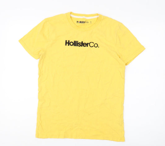Hollister Co. Men's Yellow XS Crew Neck T-Shirt