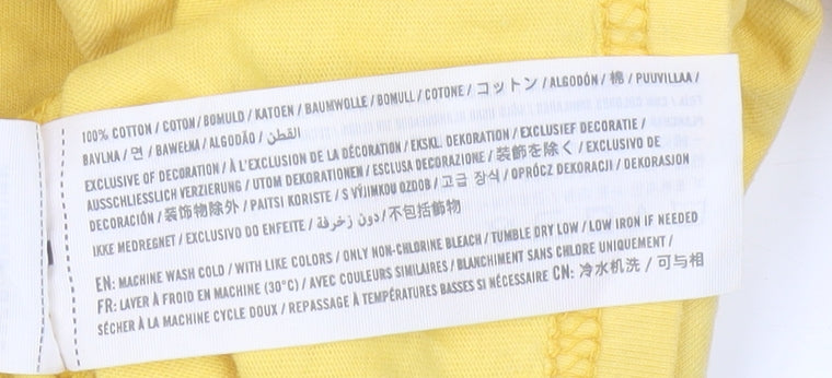 Hollister Co. Men's Yellow XS Crew Neck T-Shirt