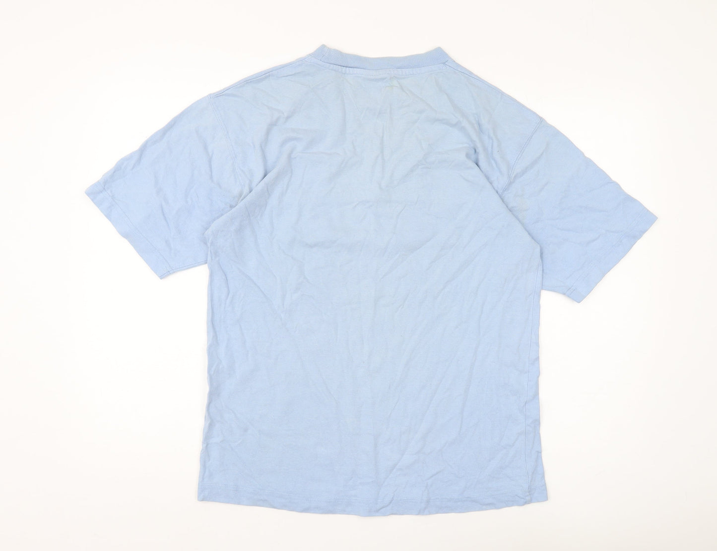 Champion Men's Blue Crew Neck T-Shirt Size M