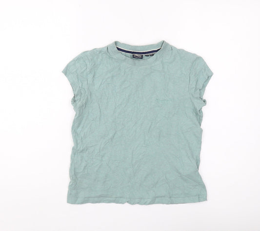 Superdry Women's Green Jersey T-Shirt Size 10