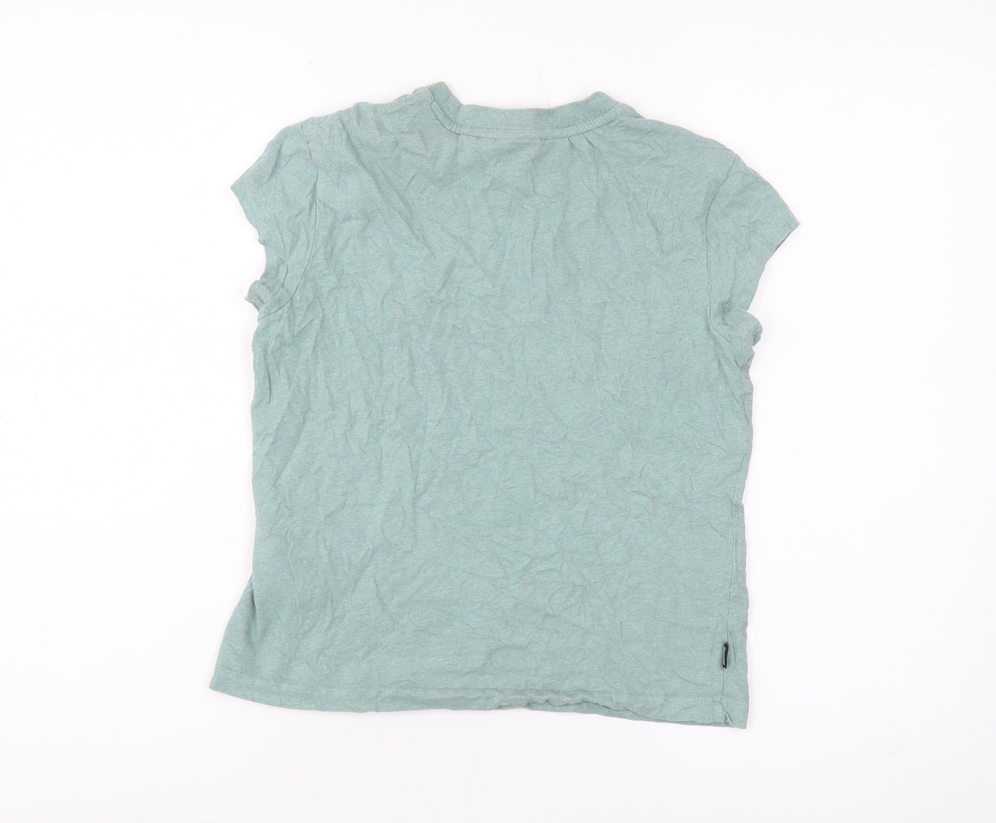 Superdry Women's Green Jersey T-Shirt Size 10