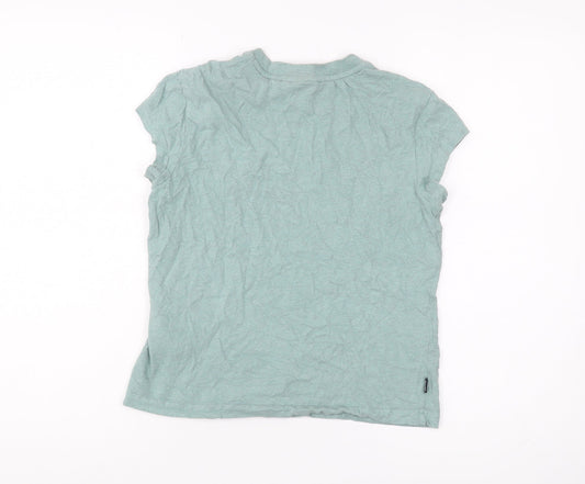 Superdry Women's Green Jersey T-Shirt Size 10