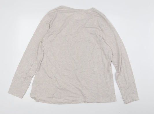 Disney Women's Beige Bambi Long Sleeve T-Shirt Regular Fit