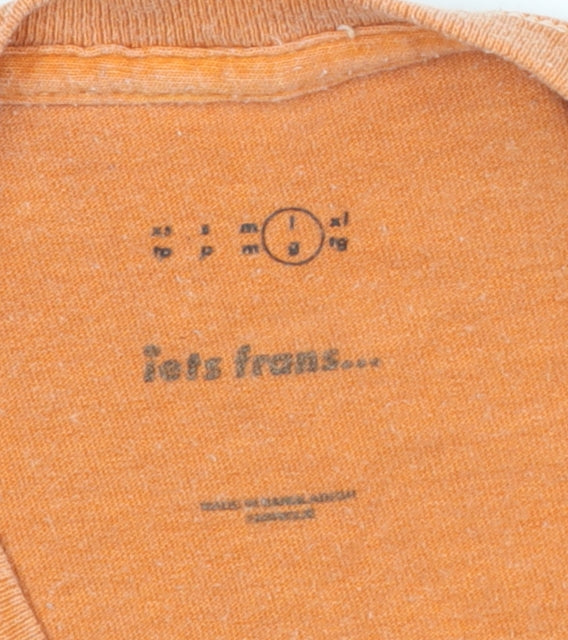 iets frans... Men's Orange L Crew Neck T-Shirt