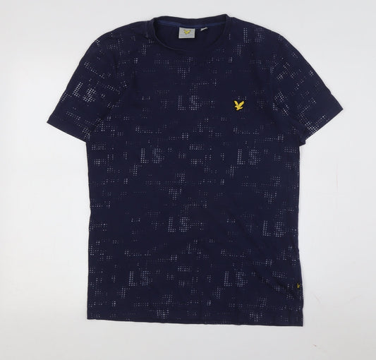 Lyle & Scott Men's Blue Graphic Print T-Shirt M