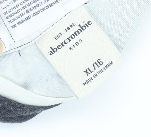 Abercrombie Kids Grey Long Sleeve T-Shirt, Size 16