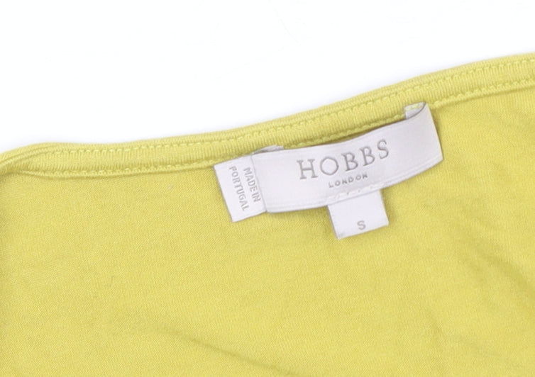 Hobbs Women Yellow 3/4 Sleeve Square Neck Top