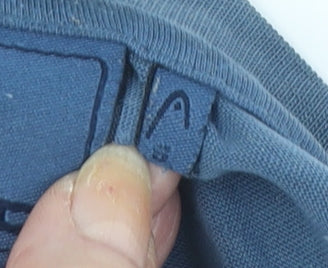 Head Men's Blue Striped T-Shirt Size S Crew Neck