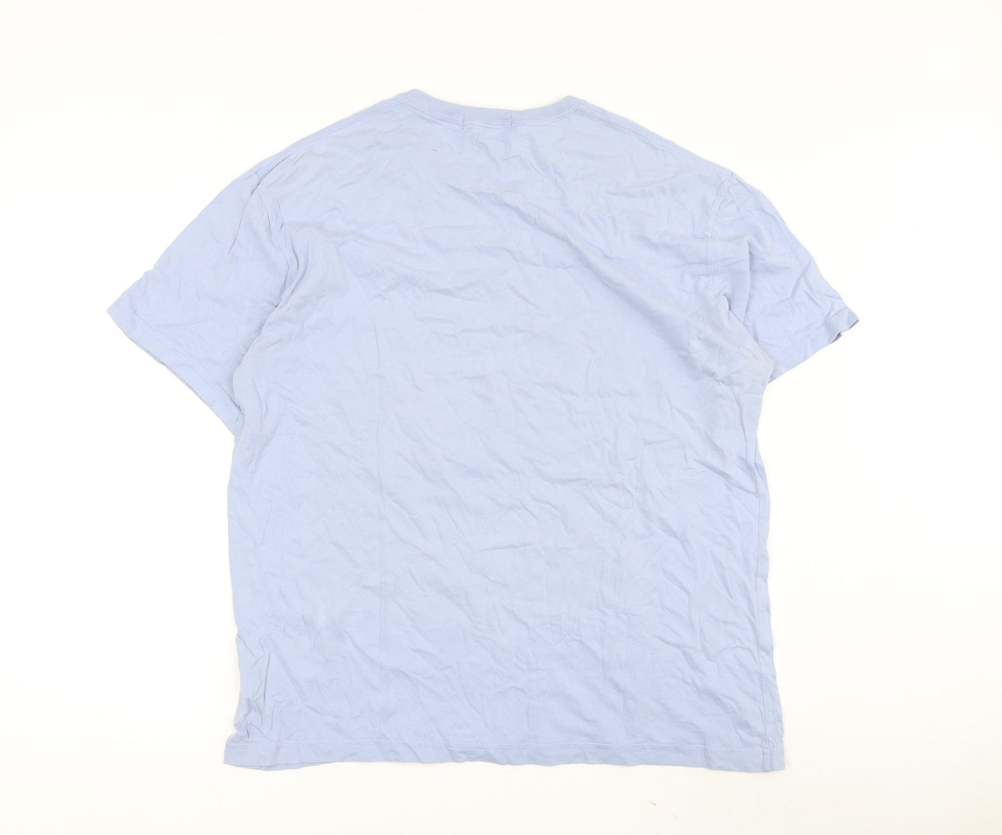 Ralph Lauren Men's Blue Large Crew Neck T-Shirt