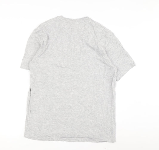 Donnay Men's Grey Crew Neck T-Shirt, Short Sleeve Size L