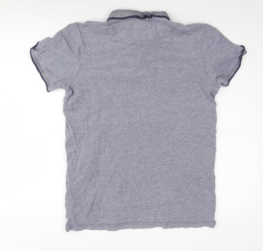 SoulCal & Co Men’s Grey Polo Shirt L Collared Short Sleeve