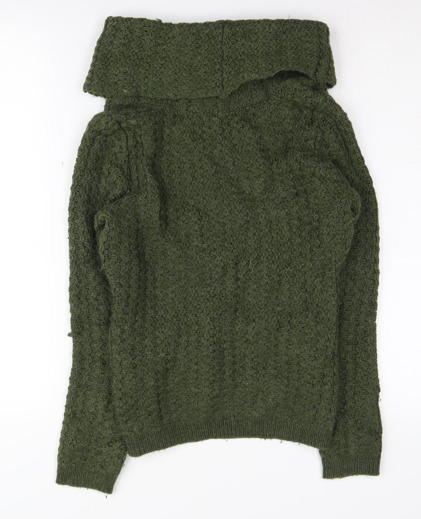 Banana Republic Women's Green Wool Cowl Neck Pullover S