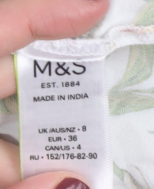 Marks and Spencer Women's Floral Tunic Blouse Size 8