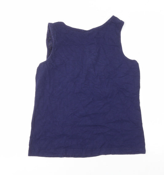 Lands' End Women's Blue XS Petite Tank Top