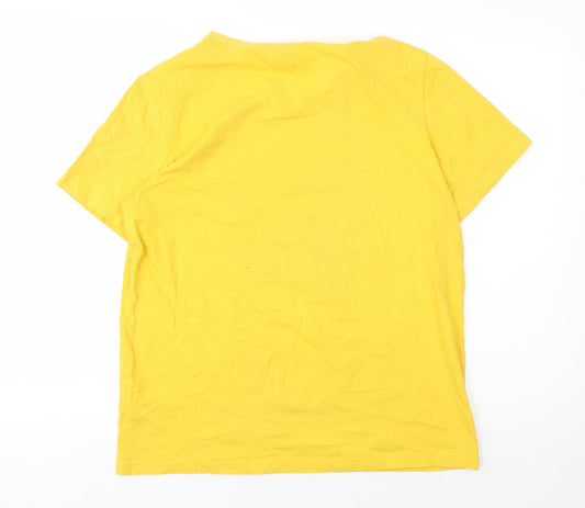 FILA Men's Yellow L Short Sleeve T-Shirt