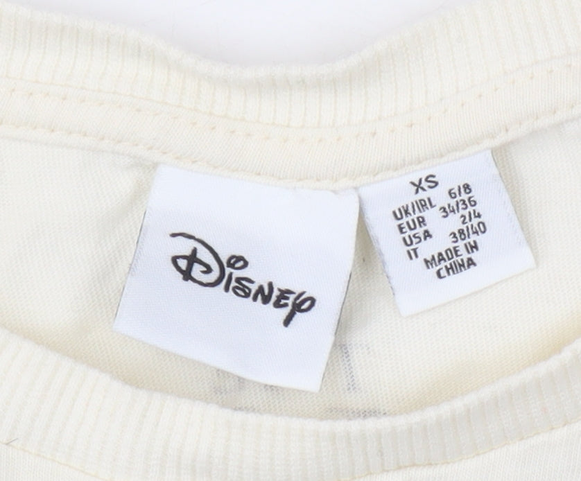 Disney Beige Simba T-Shirt XS Unisex Adults Casual