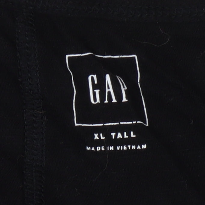 GAP Mens Black Crew Neck XLT T-Shirt Short Sleeve