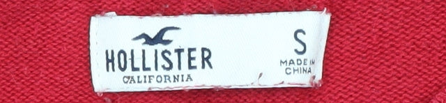 Hollister Women's Red Pullover Jumper, Crew Neck, Size S