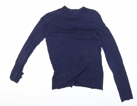 Oliver Bonas Women's Blue Long Sleeve Basic Blouse