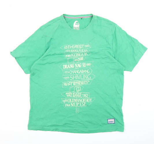 Berghaus Men's Green Graphic Print Cotton T-Shirt L