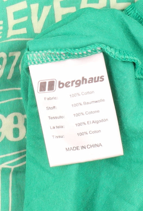Berghaus Men's Green Graphic Print Cotton T-Shirt L