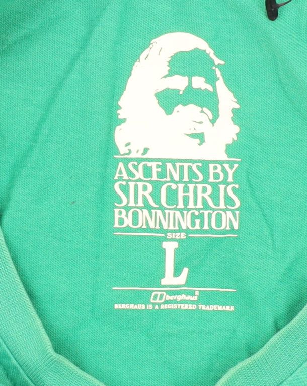 Berghaus Men's Green Graphic Print Cotton T-Shirt L