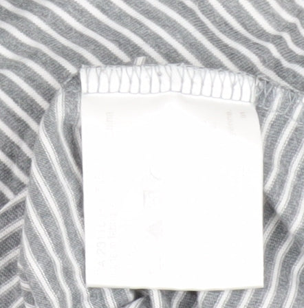 Hugo Boss Men's Grey Striped Long Sleeve T-Shirt M