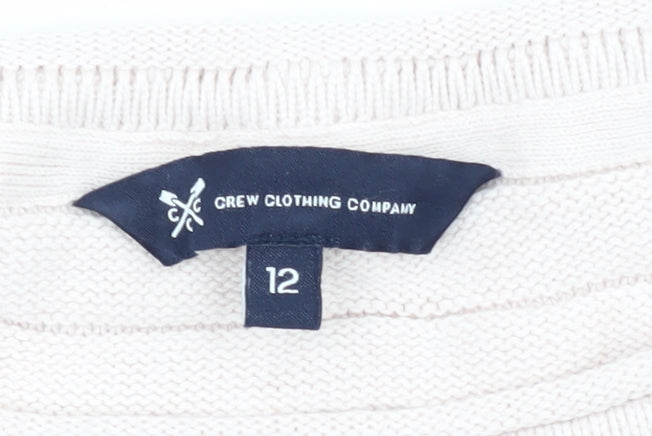 Crew Clothing Women’s Ivory Size 12 Knit Pullover Jumper