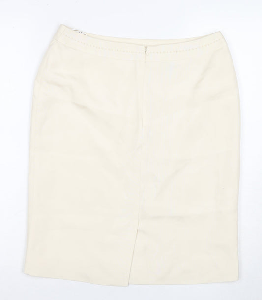 Planet Women’s Ivory Knee Length Pencil Skirt Size 10