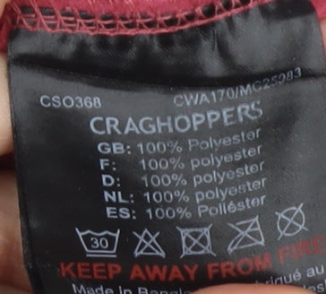 Craghoppers Women's Red 1/2 Zip Pullover Size 16