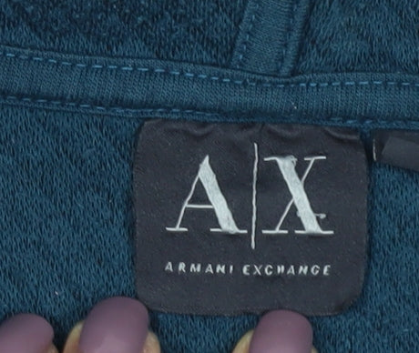 Armani Exchange Men's Black Full Zip Hoodie M