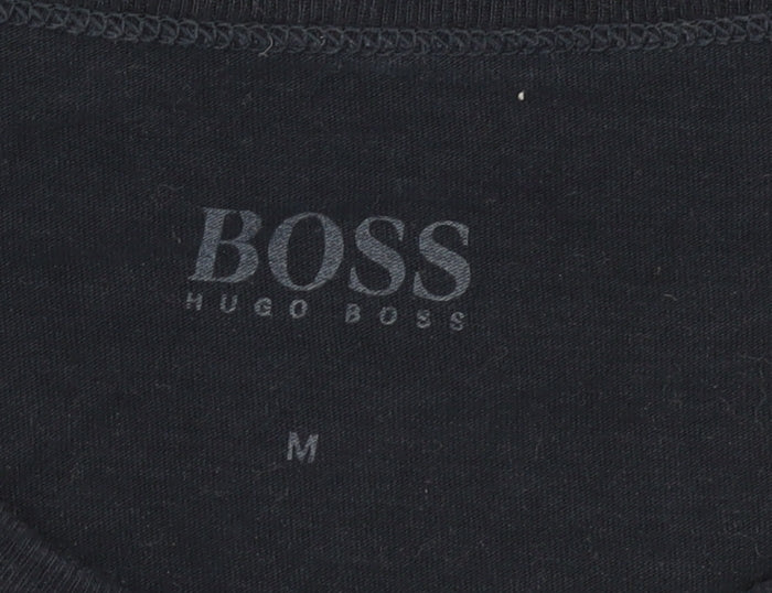 Hugo Boss Men's Blue M Cotton Crew Neck T-Shirt