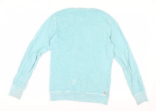 SuperDry Men's Blue Pullover Sweatshirt - Small