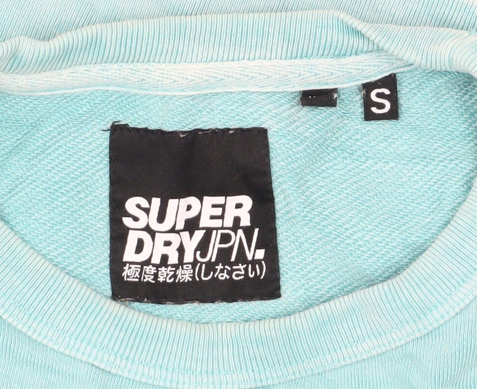 SuperDry Men's Blue Pullover Sweatshirt - Small