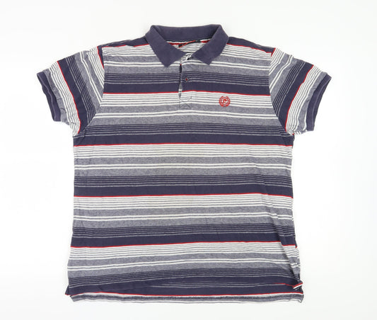 Pierre Cardin Men's Multicoloured XL Striped Polo