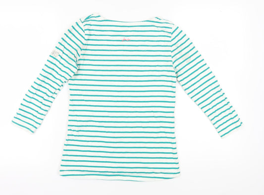 Womens UK Size XS Joules Green Cotton T-Shirt