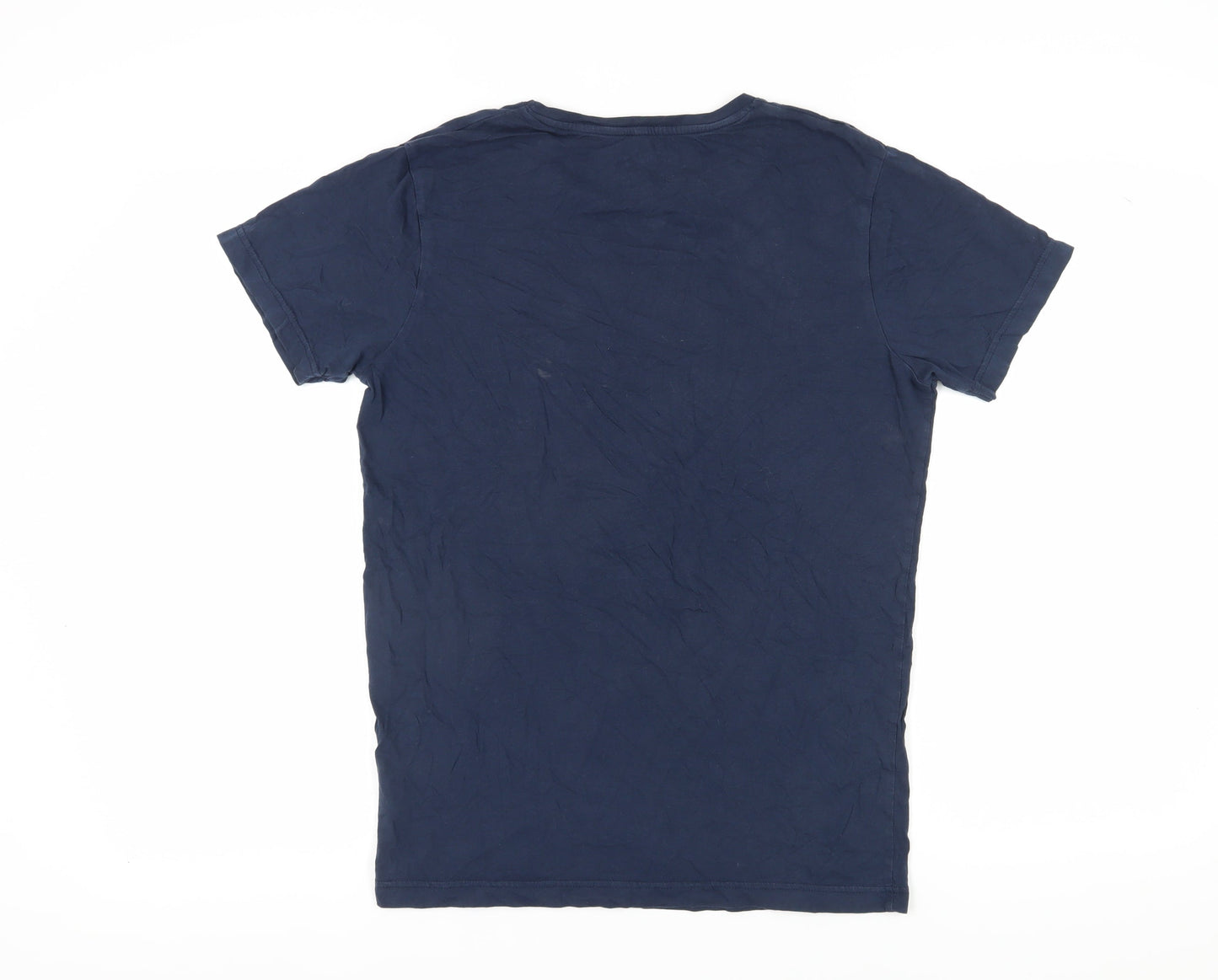 Jack & Jones Men's Blue Graphic T-Shirt Size S